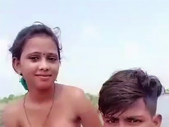 Dehati Lovers Enjoying Outdoor Bathing On Selfie Cam Amateur Porno Video